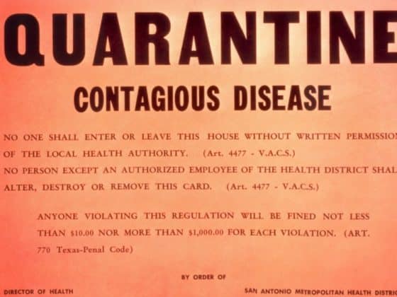 Quarantine article in the new york times newspaper